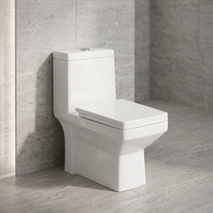 WC en céramique de luxe or et noir, cuvette de toilette en porcelaine pour intérieurs de salle de bain modernes et élégants - Product Image 4