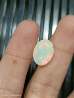 Opale naturelle éthiopienne, taille ovale, 10x14mm, multicolore, effet de changement de couleur, certifiée par un tiers, BU GEMS, pour bijoux