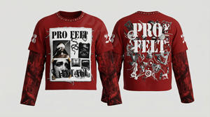 Camiseta de Verano para Hombre, 100% Denim de Alta Calidad, con Parches Personalizados con Logotipo y Nombre de Marca, Cuello Redondo, Cómoda, Transpirable, Estilo Hip Hop - Product Image 2