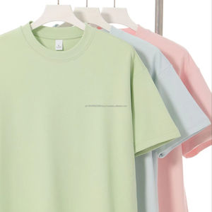 T-shirt pour homme en coton 100% poids lourd, T-shirt surdimensionné poids lourd, T-shirt personnalisé avec logo, 240GSM, T-shirt ample et épais - Product Image 1