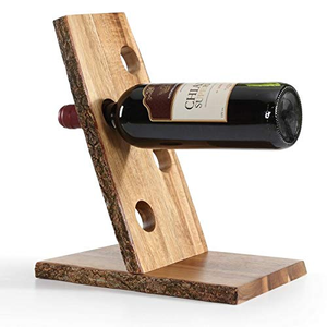 Elegante Estante de Madera para Botellas de Vino, Soporte de Madera para Botellas de Vino para Barra - Product Image 1