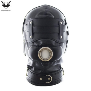 Máscara de Cuero PU con Capucha para Hombre, Estilo Bondage, Correa Ajustable, para Club, Fiesta, Cosplay, Moda 2026 - Product Image 5
