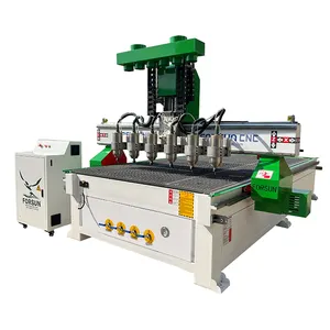 2024 Hot sale Multi 6 spindles CNC Router CNC 3D Relief CNC Router FS1530-6H For Wood Engraving With High Efficiency