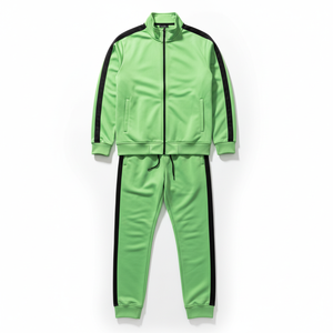<b>Zip</b> <b>up</b> <b>Jacket</b> and Pants Set New Arrival Custom Reflective Piping Polyester Nylon Tracksuits Wind Breaker 2 Piece Set Tracksuit - Product Image 6