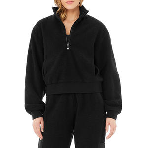 Sudadera con Capucha Corta de Moda al por Mayor para Mujer, Sudadera Oversize con Logo Personalizado, Estilo Urbano de Tendencia para Otoño/Invierno - Product Image 1