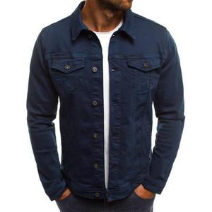 2025 New Men Motorcycle Jeans Jackets Mens Causal Oversized Cotton Casual Black Blue <b>Denim</b> Jacket Man Outerwear <b>Coat</b> - Product Image 6