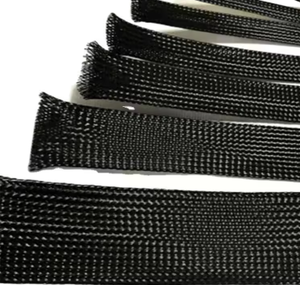 Sunbow EBS-004 PET Braided Sleeve Self-Rolling Insulation Protection <b>Heat</b> Shrinkable <b>Cable</b> Wrap 600V Rated Voltage -40-+150C - Product Image 4