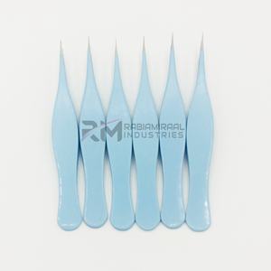 ชุดแหนบคิ้ว RMI Pointy Tweezer สีเงินปลายแหลม สีฟ้าเคลือบผงสีชมพู - Product Image 1