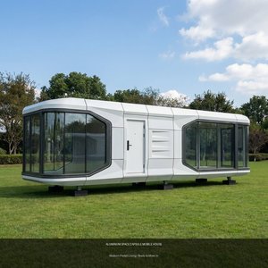 Casa Prefabricada <span class=keywords><strong>de</strong></span> Lujo en Forma <span class=keywords><strong>de</strong></span> Cápsula Espacial <span class=keywords><strong>de</strong></span> Aluminio |   Casa Móvil <span class=keywords><strong>de</strong></span> Acero para Taller, Hotel, Resort, Glamping |   Certificado CE, Energía Solar - Product Image 4