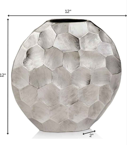 Vase à plantes en métal léger chromé noir moderne pour l'intérieur et l'extérieur, pour la décoration de la maison, du jardin et de la pépinière, en provenance d'Inde - Product Image 4