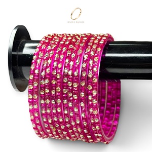 Colección de Bodas, Pulseras de Perlas de Cristal Rosa Cachemir de Moda para Mujer, para Uso Festivo, a Precio de Mayoreo - Product Image 1