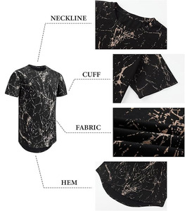 T-shirts décontractés pour hommes à manches courtes, style urbain, respirants, séchage rapide, vente en gros, vêtements d'été les plus vendus - Product Image 5