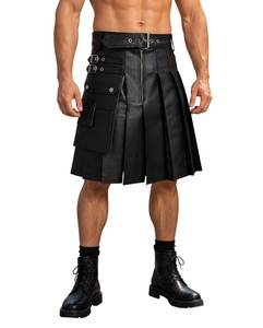 Costume de gladiateur en cuir pour homme, style Renaissance, sexy, avec ceinture - Écologique - Product Image 1