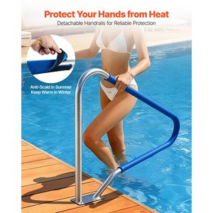 Corrimano per Piscina in Acciaio Inox 304 Resistente 48 X 36 Pollici, Capacità di Carico 220 Libbre, Ringhiera Antiscivolo Rimovibile - Product Image 4