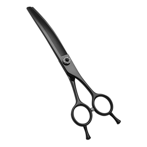 Tijeras Profesionales para Peluquería Canina de 7.0 Pulgadas, Tijeras de Entresacar de Acero Inoxidable con Mango Largo para Diestros, 30 Dientes, para Perros y Gatos - Product Image 1