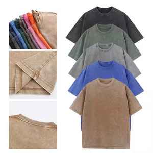 เสื้อยืดโอเวอร์ไซส์ทรงหลวม ผลิตในปากีสถาน สำหรับผู้ชาย ล้างด้วยกรด แขนสั้น MOQ ต่ำ - Product Image 5