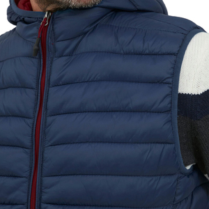 Chaleco Acolchado Ligero Informal para Hombre con Capucha, Diseño Ajustado, Chaqueta Cálida y Transpirable para Otoño con Bolsillos Laterales - Product Image 5
