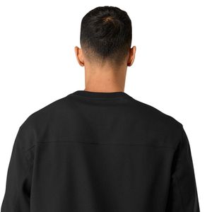 เสื้อสเวตเชิ้ตคอกลมสีดำสำหรับผู้ชาย ผ้าฟลีซพรีเมียม แขนยาว สวมใส่สบายๆ สไตล์สตรีทแวร์ สำหรับออกกำลังกายและเล่นกีฬา - Product Image 5