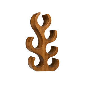 <b>Freestanding</b> Wooden Wine Rack Tree Wave Shape Bottle Holder Display Stand Storage Shelf For Home <b>Bar</b> Restaurant Wholesale - Product Image 5