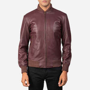 New Design <b>Men's</b> Leather <b>Jacket</b> with Custom OEM Options High Quality Fashion Outerwear <b>Men's</b> Leather <b>Jacket</b> for Daily Wear - Product Image 5