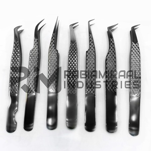 แหนบต่อขนตาปลายแหลม RMI Professional Black Diamond Grip Customize Logo  ทำจากสแตนเลสเคลือบพลาสม่า - Product Image 1