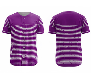 ชุดทีมเบสบอลมืออาชีพ – เสื้อผ้าแบบซับลิเมชั่นสั่งทำพิเศษ พร้อมโลโก้และหมายเลขตามสั่ง |   ฐานผ้าโพลีเอสเตอร์ที่ระบายอากาศได้ดี - Product Image 3