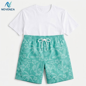 Stylish Two Piece Clothing <b>Set</b> for <b>Men</b> Featuring <b>T</b>-<b>Shirt</b> <b>Shorts</b> 100% Cotton Lightweight Quick Dry <b>Design</b> for Casual Winter Use - Product Image 2
