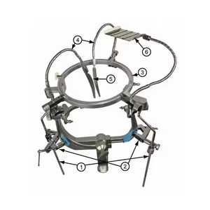 ชุดเครื่องมือผ่าตัดกระดูกสันหลังแบบยึดศีรษะ Mayfield Skull Clamp Retractor Budde Halo Retractor System จำนวน 2 ชิ้น ผลิตจากเหล็กกล้าไร้สนิมเยอรมัน ได้รับการรับรองมาตรฐาน CE ยี่ห้อ Salaar - Product Image 1