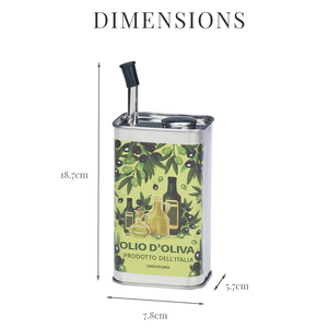 [Holar] Taiwan Made Vintage Rectangle Shaped Non-Drip Stainless Steel <b>Oil</b> Dispenser <b>Bottle</b> <b>for</b> <b>Kitchen</b> - Product Image 3