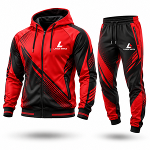 Conjunto Deportivo Personalizado de Primera Calidad para Equipos Deportivos, Chaqueta y Pantalones de Entrenamiento Sublimados, Ropa Deportiva Transpirable - Product Image 1