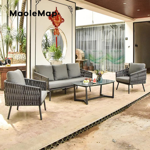Muebles de piscina Balconi gentong rattan <span class=keywords><strong>bristo</strong></span> sillas exterior patio silla de aluminio al aire libre restaurante sofá en forma de L - Product Image 1