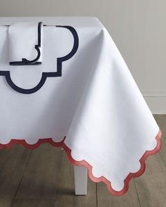 Mantel de Lino Bordado a Mano, Elegante y Lujoso, Tamaño Personalizado, Alta Calidad, Artesanía Tradicional de Punto de Cruz VNAP - Product Image 4