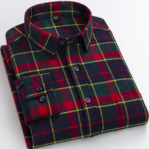 Chemise en flanelle à carreaux Buffalo personnalisée pour homme, manches longues, boutonnée, en coton doux, style décontracté, streetwear, chemise de bûcheron - Product Image 4