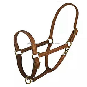 Dos de cheval réglable en cuir de bronzage de finition élevée avec la double couture et la boucle et les anneaux plaqués par laiton solide de rembourrage doux toutes les tailles - Product Image 6