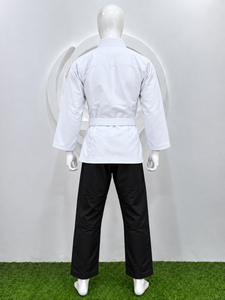 Tenue de karaté SHH Arts Martiaux : Kimono blanc, pantalon noir, ceinture, vêtements d'entraînement renforcés pour adultes - Product Image 6