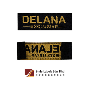 Custom Woven Damask Labels Laser Cut Edges-Personalized Washable <b>Stitched</b> Cloth Tags Garment Bags Souvenirs <b>Gifts</b> - Product Image 2