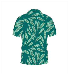 เสื้อโปโลพิมพ์ลายปาล์มเขตร้อนแบบกำหนดเอง เสื้อโปโลแขนสั้นสำหรับกอล์ฟ ชุดกีฬาทีมลำลอง - Product Image 2