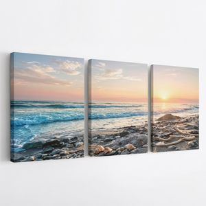 Custom Art Deco Canvas Painting Wall Decor with <b>Frame</b> Hanging & Vase Add-On – Made in Vietnam Gift Idea - Product Image 1