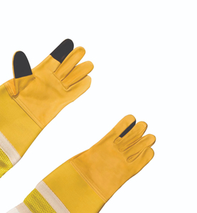 Gants d'apiculture professionnels ventilés en cuir de chèvre avec manches en maille, compatibles écran tactile, unisexe, pour usage extérieur - Product Image 4