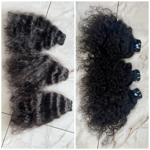 Venta Directa de Exportadores Indios: Cabello Humano Remy Virgen de Alta Calidad, Tamaño Personalizado, Suave, Natural, Doble Trama, Ondulado y Voluminoso - Product Image 5