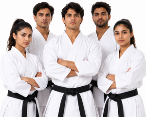 Uniforme de Karate Premium para Adultos, Blanco, Poliéster/Nailon, 300g, Transpirable, Duradero, de Secado Rápido, Tallas Grandes, para Entrenamiento de Artes Marciales - Product Image 5