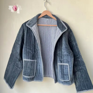 Chaqueta Kimono Suzani de Terciopelo 100% Algodón Hecha a Mano |   Edredón Acolchado Transpirable, Ecológico, Antiarrugas y de Secado Rápido para Invierno, Otoño y Primavera - Product Image 1