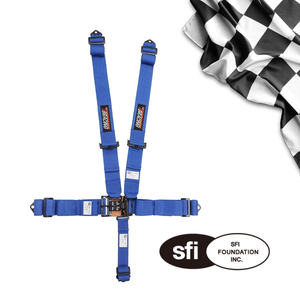 เข็มขัดนิรภัยสำหรับรถแข่ง SF-502 โพลีเอสเตอร์แรงดึงสูง ได้รับการรับรองมาตรฐาน SFI แบบ 5 จุด  OEM ODM รับผลิตตามแบรนด์  ขายส่ง - Product Image 1