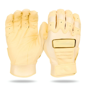 Guantes de bateo de béisbol personalizados, guantes de bateo de cuero Cabretta de puño corto para entrenamiento de béisbol, para adultos y jóvenes, béisbol de bateo - Product Image 3