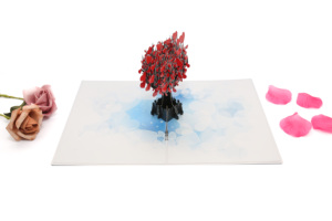 Tarjeta de Felicitación 3D Pop-Up Hecha a Mano con Diseño de Carrito de Boda y Bebidas, Invitación para Celebraciones, Regalo, Decoración para Fiestas al por Mayor - Product Image 4