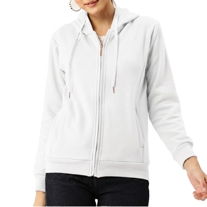 High Quality Plain 350 Gsm Thick Cotton Streetwear <b>Blank</b> <b>Weighted</b> Oversized Zipper Men's Custom Printing Hoodie - Product Image 2