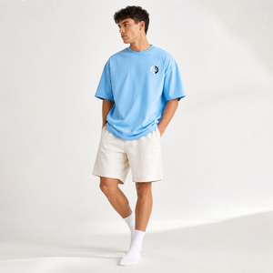 T-shirt homme surdimensionné à coupe décontractée, matière respirante, manches courtes et col rond classique, conçu pour un look streetwear décontracté. - Product Image 6
