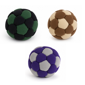 Ballon Hacky Sack en daim marron de qualité supérieure - Footbag - Ballon de jonglage doux et de haute qualité pour tous les âges - Product Image 3
