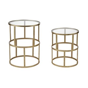 Modern Metal Nesting <b>Tables</b> Set Anti-Rust Powder Coated Finish Eco-Friendly <b>Adjustable</b> <b>Height</b> for Long Lasting Home Furniture - Product Image 5