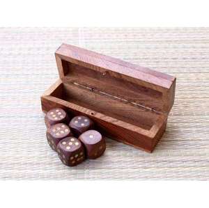 Wooden <b>Dice</b>-Sd Chess <b>Games</b> Box WOODEN <b>DICE</b> - Product Image 2